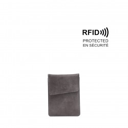 Alora Card Holder - Charcoal Grey 